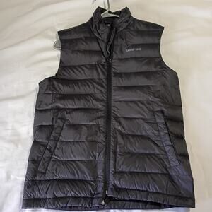 Lands' End DOWN PUFFER VEST Men's S 34-36 Black EASY CARE Packable
